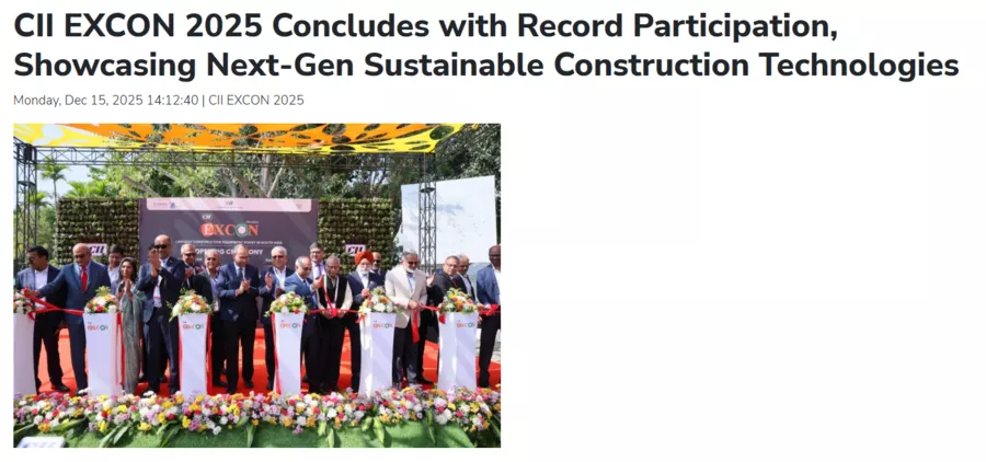 Snapshot of the EXCON 2025 article published by PTI