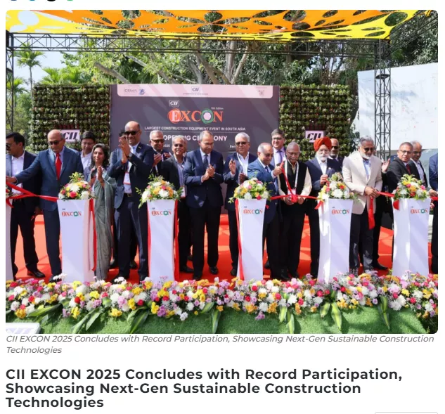 Snapshot of the EXCON 2025 article published by ANI